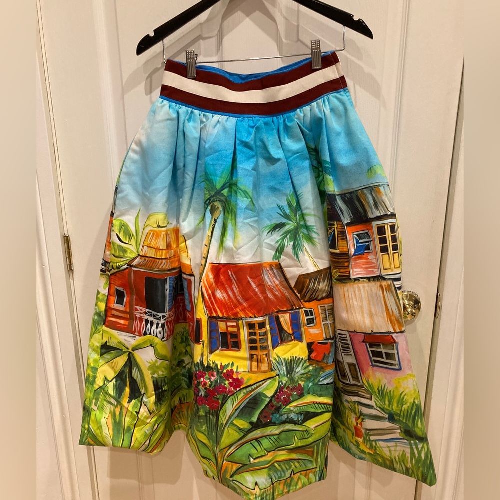 Stella Jean Camello Skirt Small 40 42